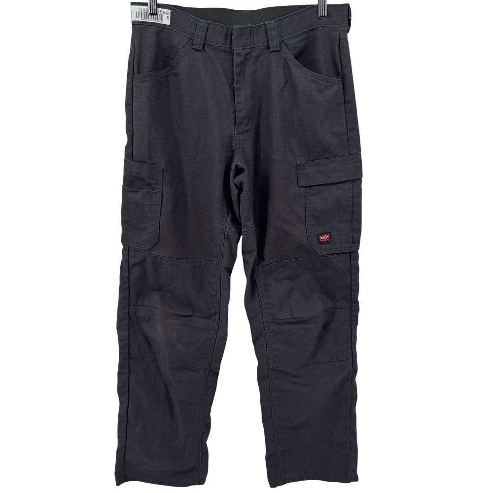 Red Kap Cargo Work Pants Mens 32x34 Charcoal Gray Utility Doubleknee